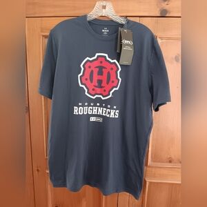 Houston Roughnecks Navy Blue T-Shirt